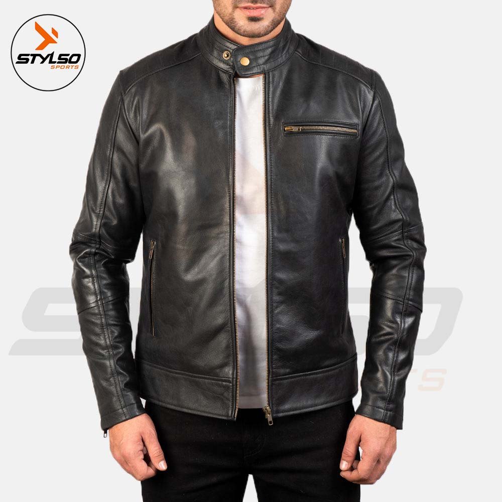 Genuine leather Jacket for men's Top Quality Material men leather jackets
