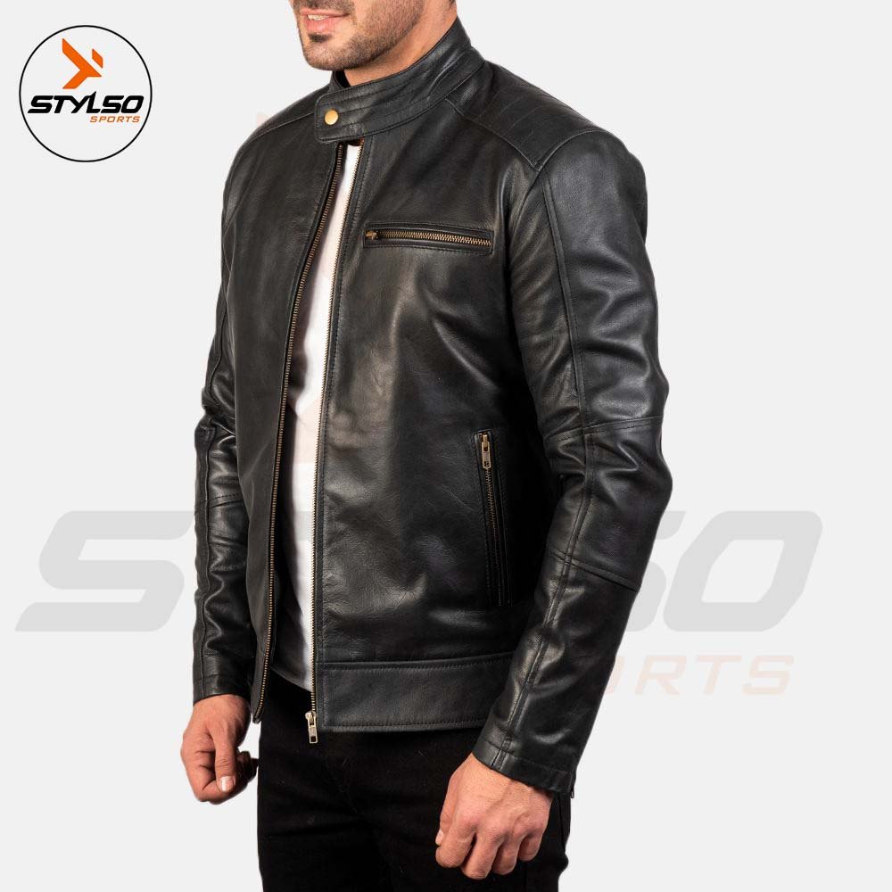 Genuine leather Jacket for men's Top Quality Material men leather jackets