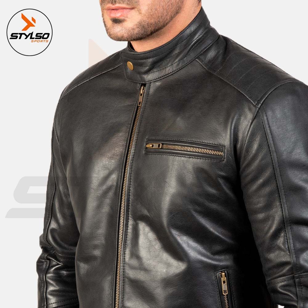 Genuine leather Jacket for men's Top Quality Material men leather jackets
