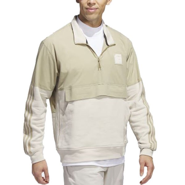 2023 New Mock Neck Golf Shirt Light Weight Windbreaker Jacket Half Zip 100% Polyester Recycled Men's Jacket