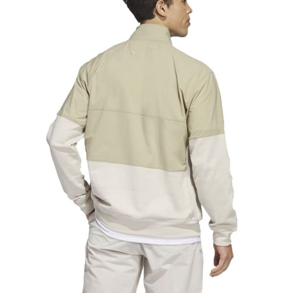 2023 New Mock Neck Golf Shirt Light Weight Windbreaker Jacket Half Zip 100% Polyester Recycled Men's Jacket