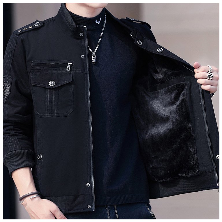 Wholesale custom men's clothes embroidery winter cotton jacket plus size men's jackets