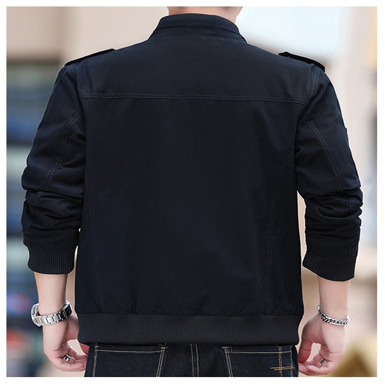 Wholesale custom men's clothes embroidery winter cotton jacket plus size men's jackets