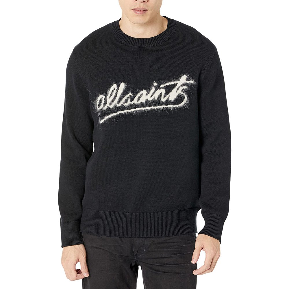 Knitwear manufacturer Custom Knit sweater Cotton pullover Oversized Embroidery Jumper Crew Neck Plus Size knit Men's Sweaters