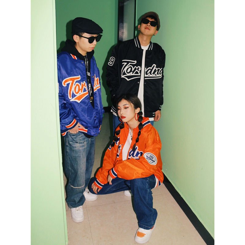 Hip Hop Baseball Jackets Streetwear pilot Jacket Men's Outerwear Casual letter Embroidery Custom Bomber Jackets and Coats