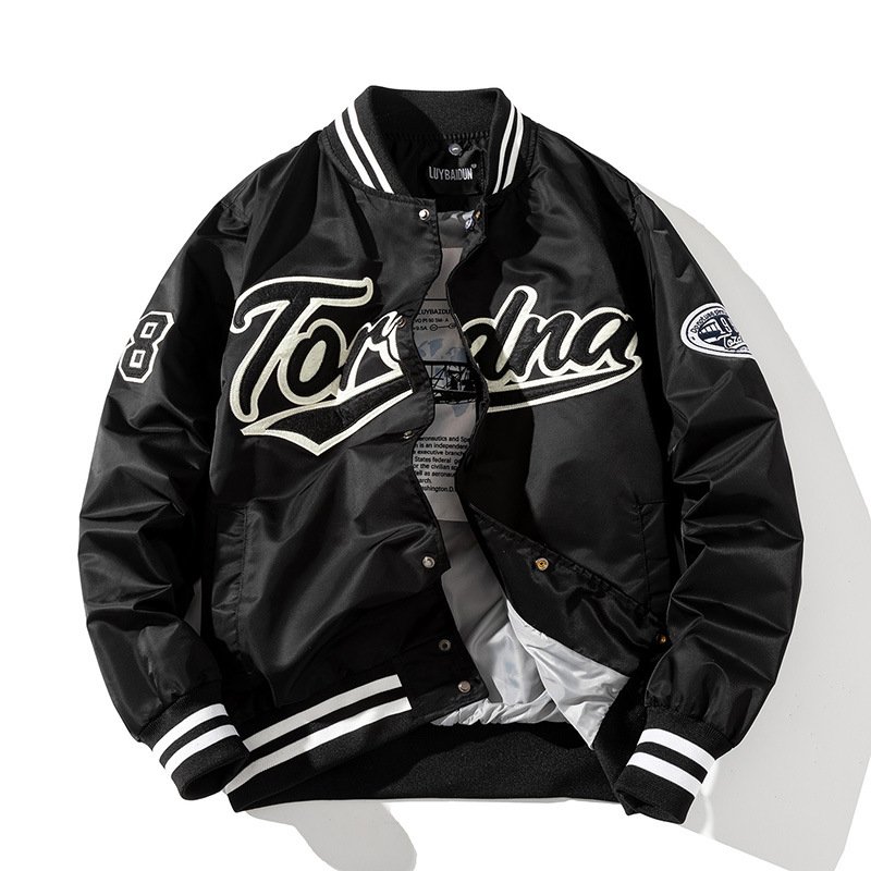 Hip Hop Baseball Jackets Streetwear pilot Jacket Men's Outerwear Casual letter Embroidery Custom Bomber Jackets and Coats