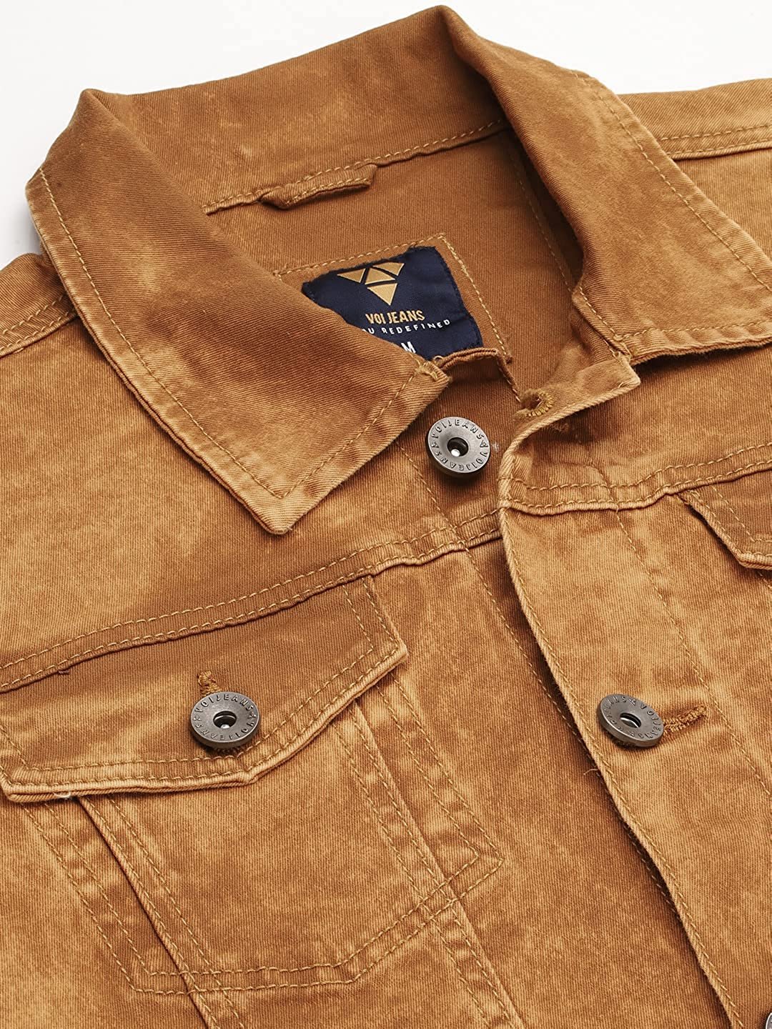 Custom Made Men's Washed Solid Denim Jacket Full Sleeve Western Style Jacket Wholesale And Customize