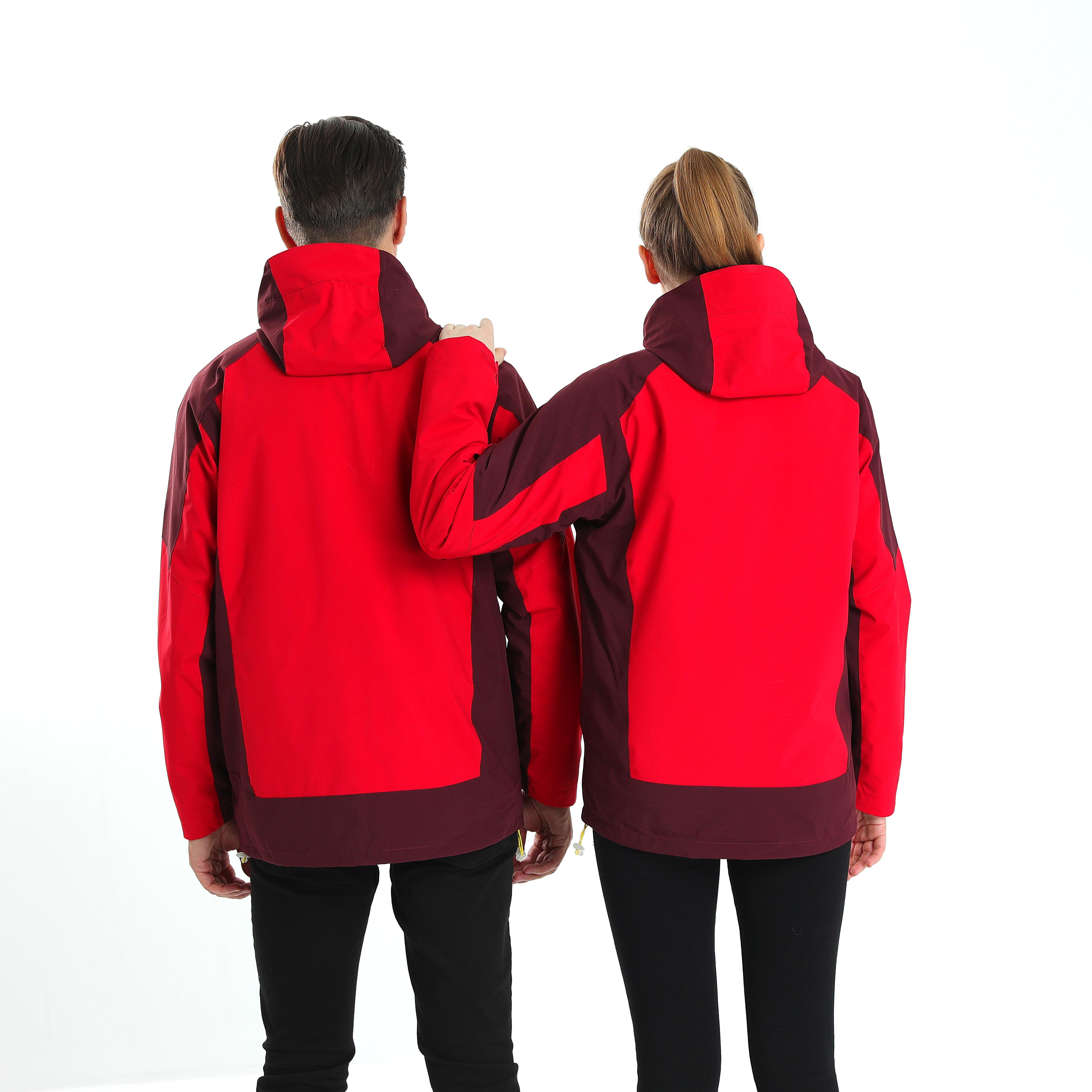 Unisex Hiking Warm Winter Jacket 3 in 1 Down Jacket with Lined Detachable Puffer Coat Men outdoor jacket