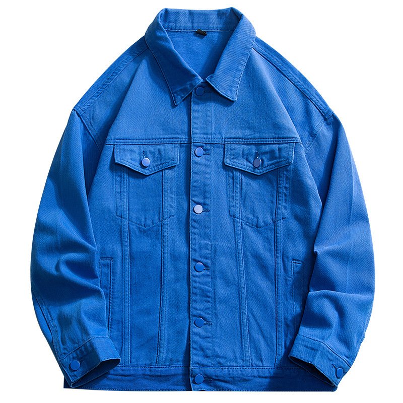 Wholesale Design White Streetwear Jeans Custom Men's Jacket Custom Denim Jackets For Men