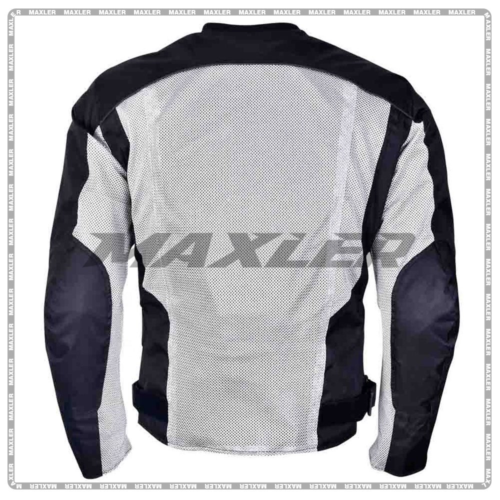 Men's Motorcycle Summer Jacket with CE Approved Armor Detachable Waterproof Lining Breathable Mesh Panels