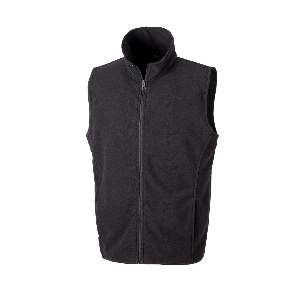 Zipper Fleece Body Warmer Gilet With Leather Trim Men's Shooting Vest High Quality OEM Clothing Manufacturer Custom Logo Gilets
