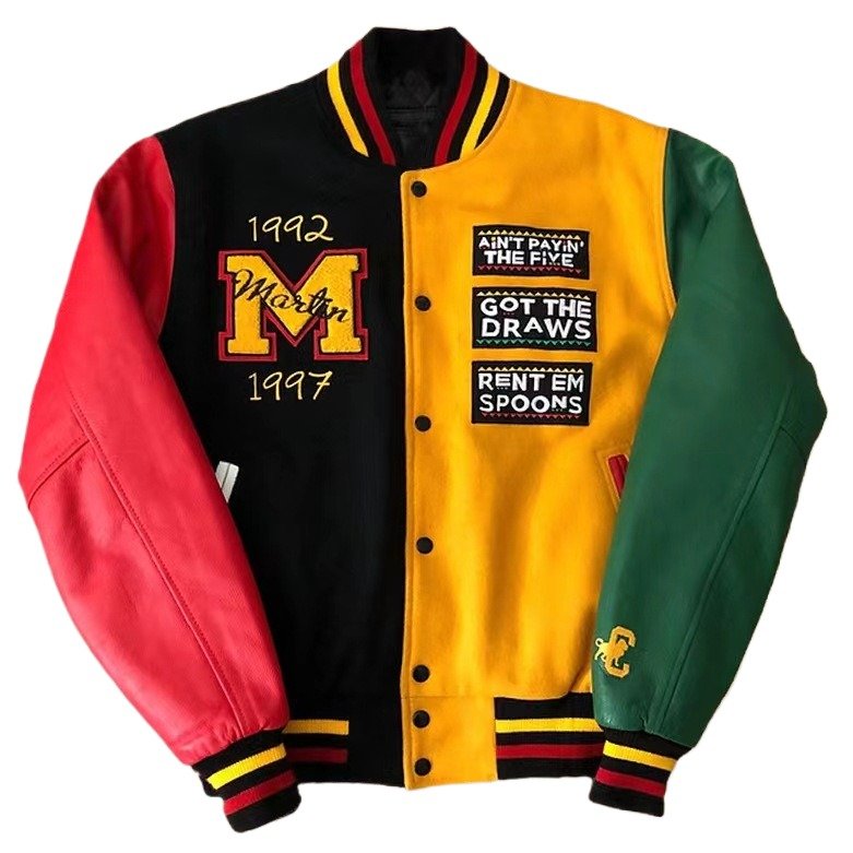 Oem Custom Winter Lettermen Varsity Jackets bulk Vintage Unisex University Pop Chenille Patches Logo Embroid Varsity Jackets