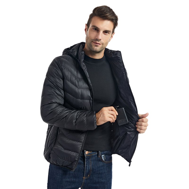 New 23-zone intelligent temperature control usb electrical heating winter Long Sleeve Men's Heated cotton Jacket