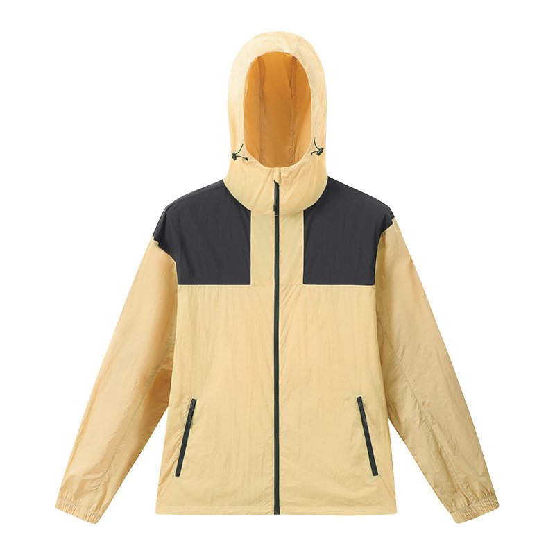 Custom 100% Polyester Outdoor Hiking Running Wear Zip Up Pocket 2 In 1 Men Windbreaker Jacket men's jackets