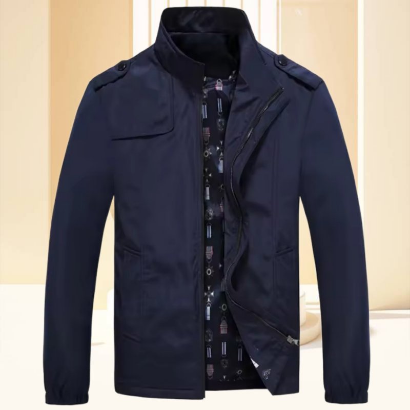 Custom Logo Zip Up Jackets Men Biker Jacket