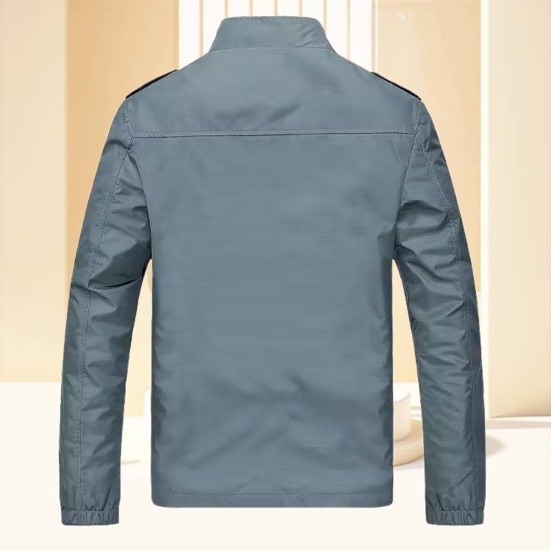 Custom Logo Zip Up Jackets Men Biker Jacket