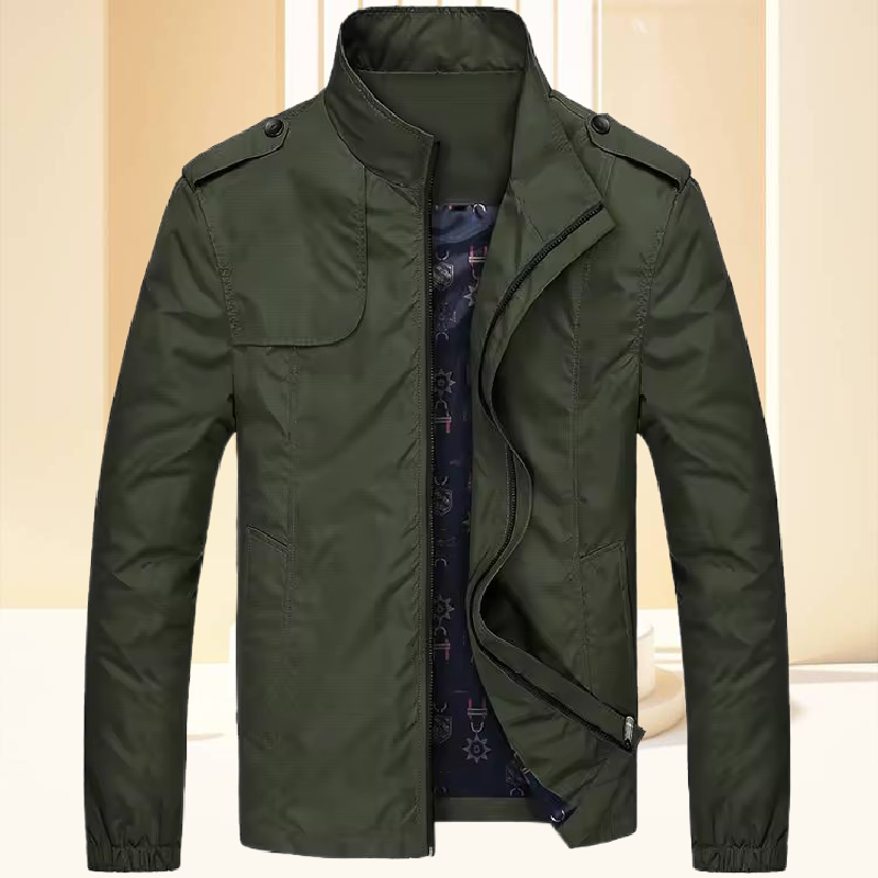 Custom Logo Zip Up Jackets Men Biker Jacket