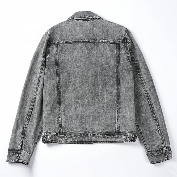 Wholesale OEM Denim Cotton Fabric Jackets Manufacturer Pigment Washing Custom Mens Jean Denim Jacket