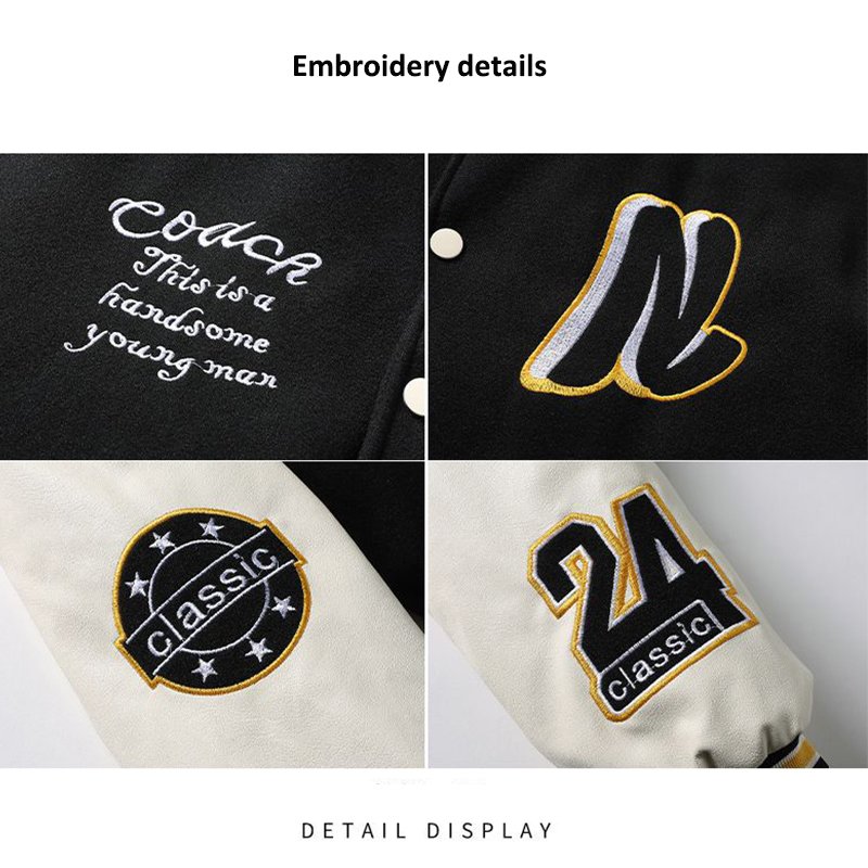 Classic Comfortable Embroidery Pattern Letterman jackets Jacket Custom Men Clothing Letterman jackets