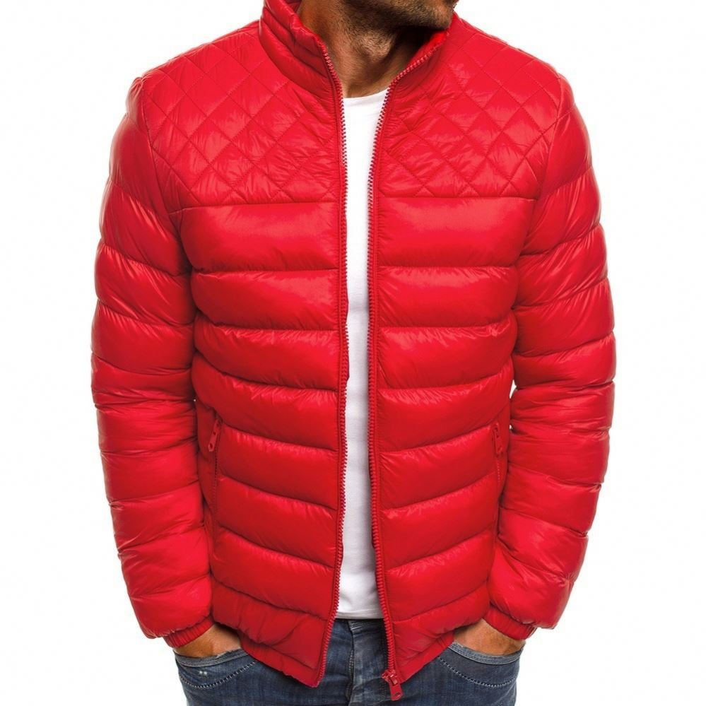 8230739 Men's Warm Jacket Winter Windbreaker Cotton Padded Thick Black Coat Male Casual Jacket