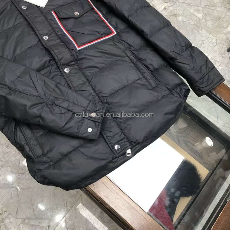 MONCL Casual hooded down jacket for men outdoor warmth vintage 100% down high quality men's zipper bubble jacket