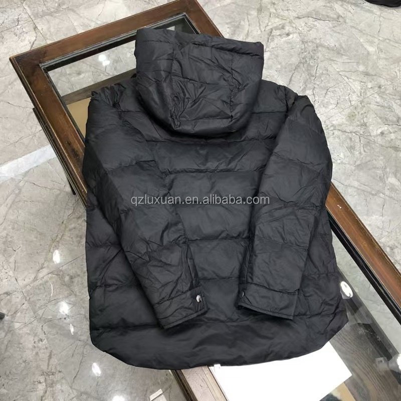 MONCL Casual hooded down jacket for men outdoor warmth vintage 100% down high quality men's zipper bubble jacket