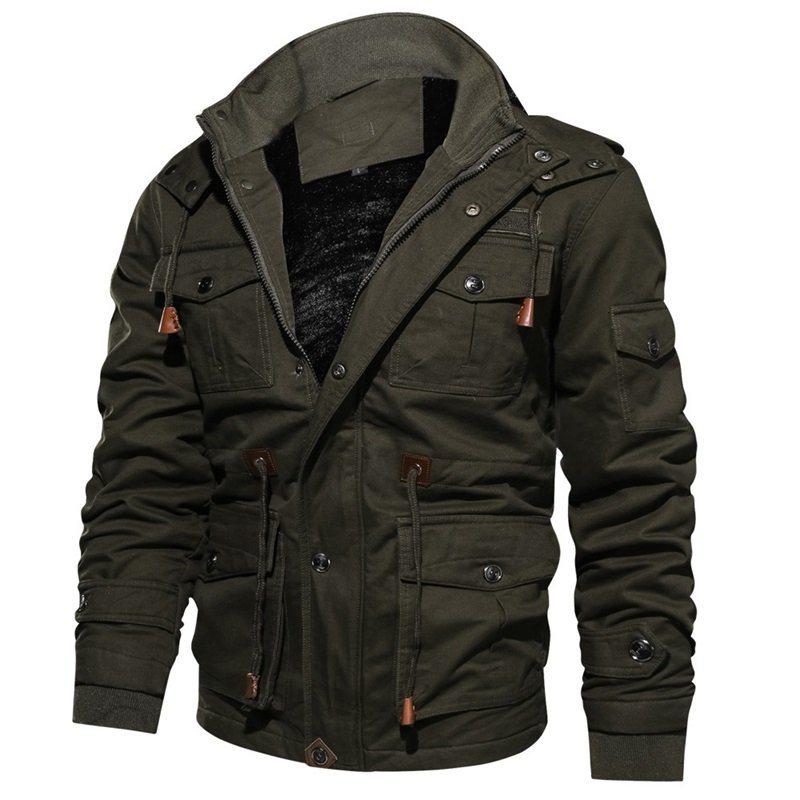 Wholesale mens jacket for autumn winter with pockets Windbreaker Jacket Casual Sports Coats