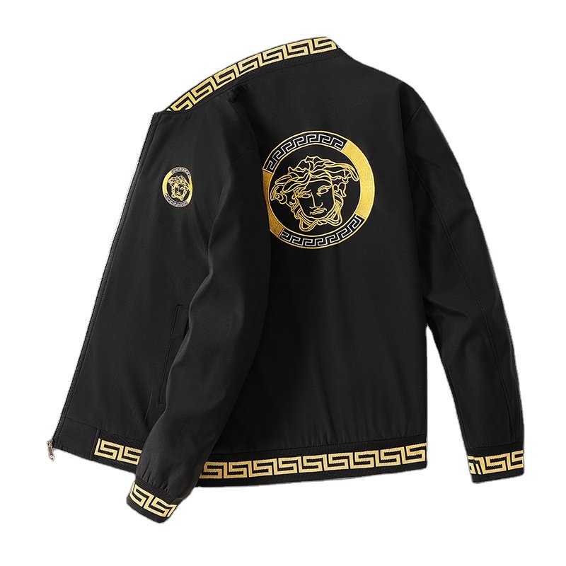 Spring and Autumn New Men's Jacket Italian Version Slim Fit Men's Top Cotton Fashion Casual Men's Baseball Jersey