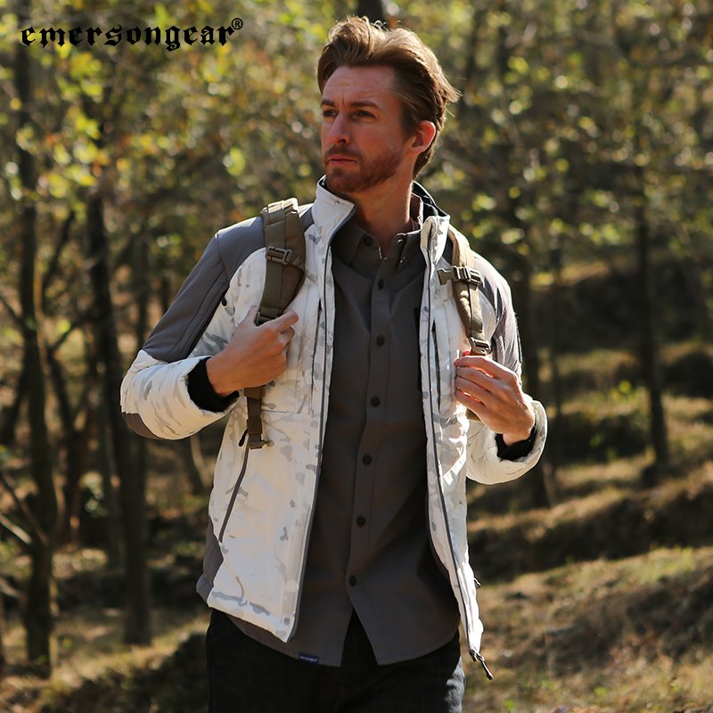 Emersongear Technology Warm Windproof Tactical Jacket Outdoor Lightweight Coat Plus Size Bomber Men's Jackets