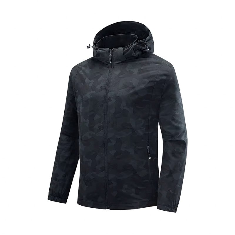 2024 men outdoor clothes spring sporting outerwear jacket hooded fashion bomber zipper jacket for men