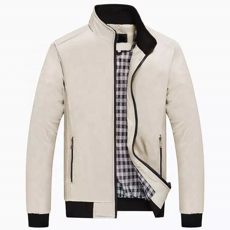 Custom Plus Size Men's Jacket New Solid Color Jacket Spring /Autumn Handsome Casual Jacket