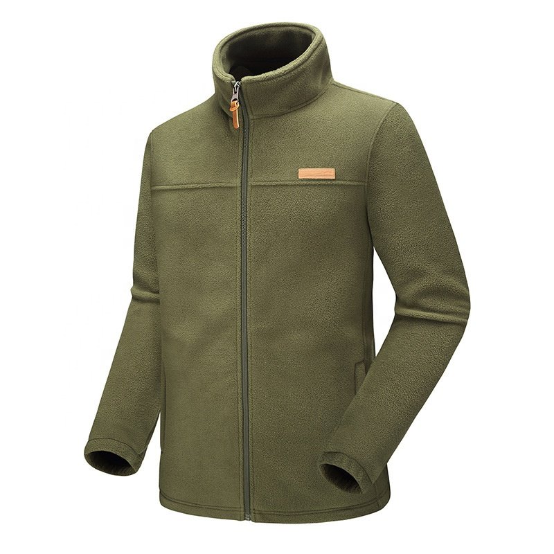 Wholesale Outerwear Warm Men Solid Coat Autumn Soft Shell Fleece Men's Jacket