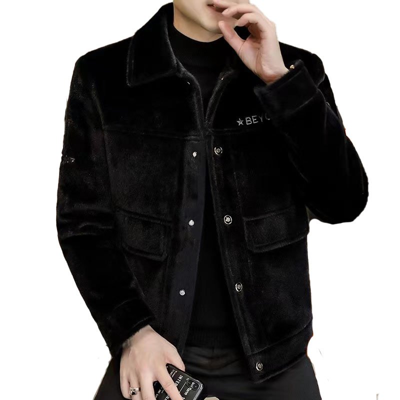 Men's Jacket Spring And Autumn Slim Fit Solid Color Jacket Men's Teenager Plus Size Jacket Men's Coats