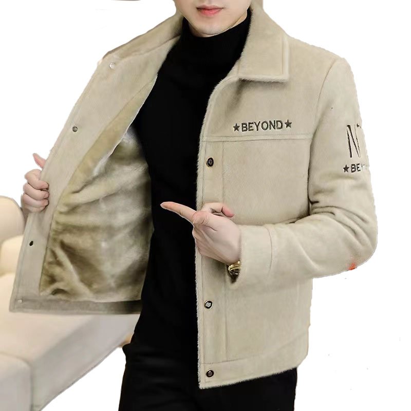 Men's Jacket Spring And Autumn Slim Fit Solid Color Jacket Men's Teenager Plus Size Jacket Men's Coats