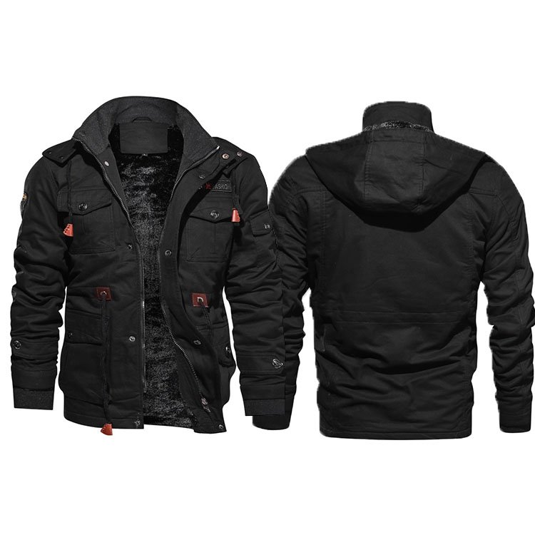 High Quality Mens Pilot Jacket Winter Fleece Jackets Warm Thicken Outerwear Plus Size Jacket