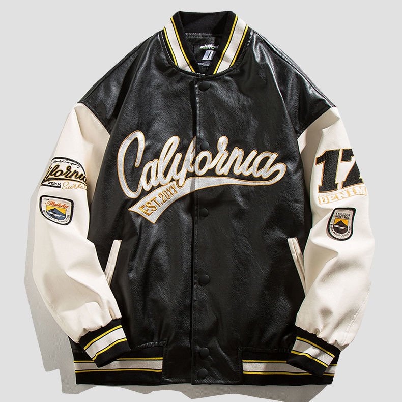 2022 New American Letter Embroidered Jackets Coats Men's Y2K Street Hip Hop Wild Baseball Uniform Couple Casual Jackets