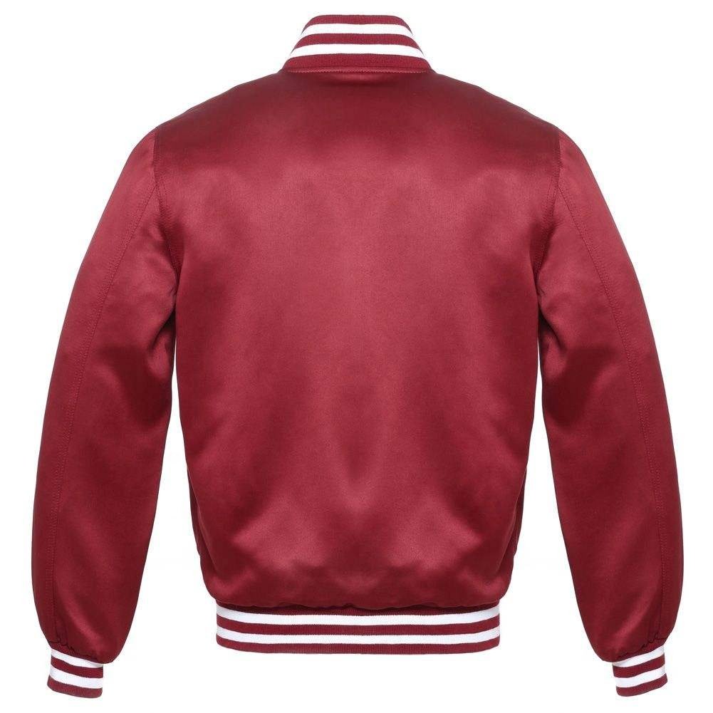 High Quality Logo Satin Varsity Jacket Professional Winter Jacket Satin Varsity Jacket 2023