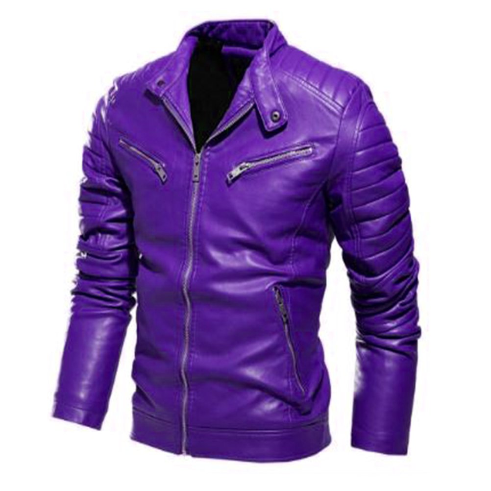 Jacket Leather For Mens Men Fashion Designs Boys Classic Biker Jacket Motorcycle Pu Faux Leather Jacket For Men