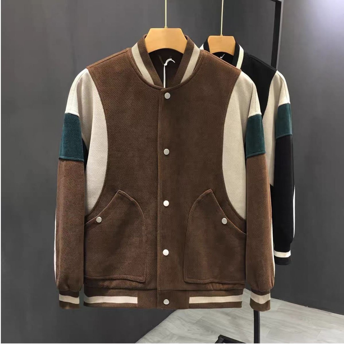 2024 custom high quality fashion fall casual vintage ripped blue man men's jackets denim mens jean jacket