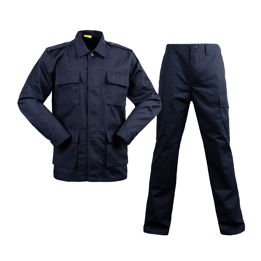 Custom Dark Blue Security Workwear Uniform Tactical Pullover Men's Jacket & Pants