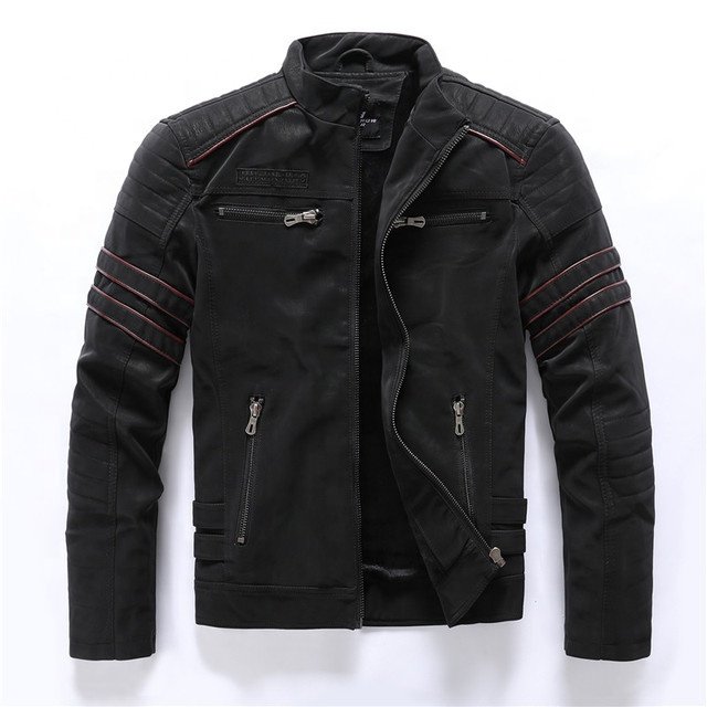 High Quality Plus Size Men's Jacket With Fur Lining Plus Thick Wash Outdoor Jackets For Men Leather Jacket Motorcycle
