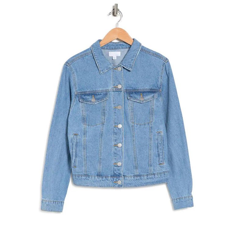 Men's Casual Denim Jacket with Fox Fur Unisex Velvet Stand Collar Clearance Outwear Customizable and Wholesale