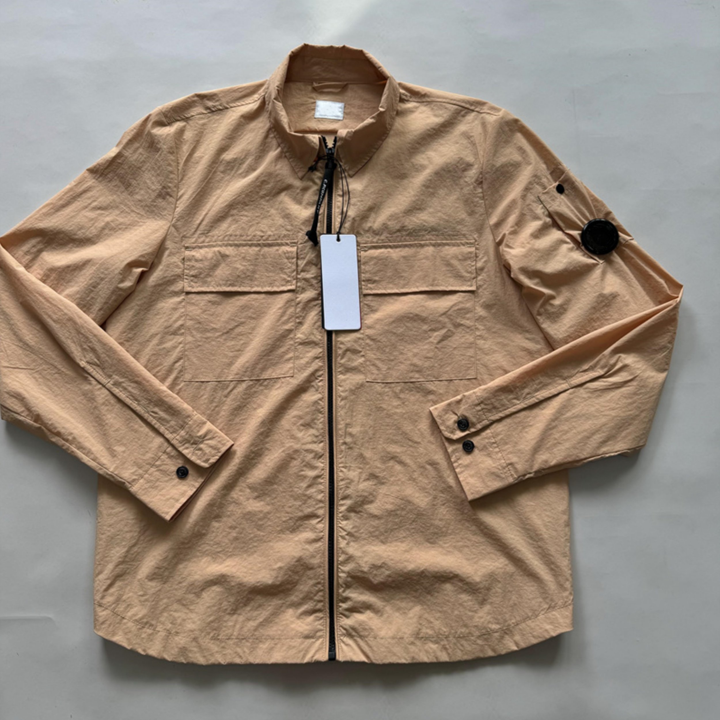 High quality casual sport Lightweight cotton hoodie Jacket for men CP plus size men's company jacket clothing
