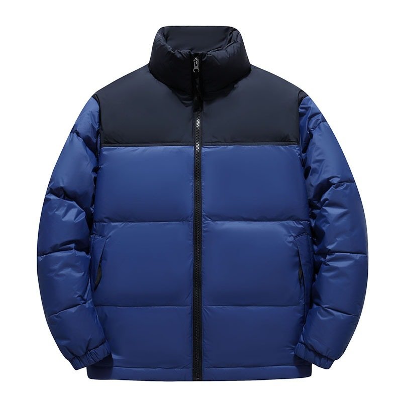 Winter New Men's Down Jacket Plus Size Collar Loose Solid Color Thickened Couple Cotton Padded Jacket Coat