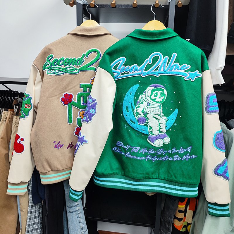 mens streetwear custom windbreaker letterman baseball jackets varsities college jackets