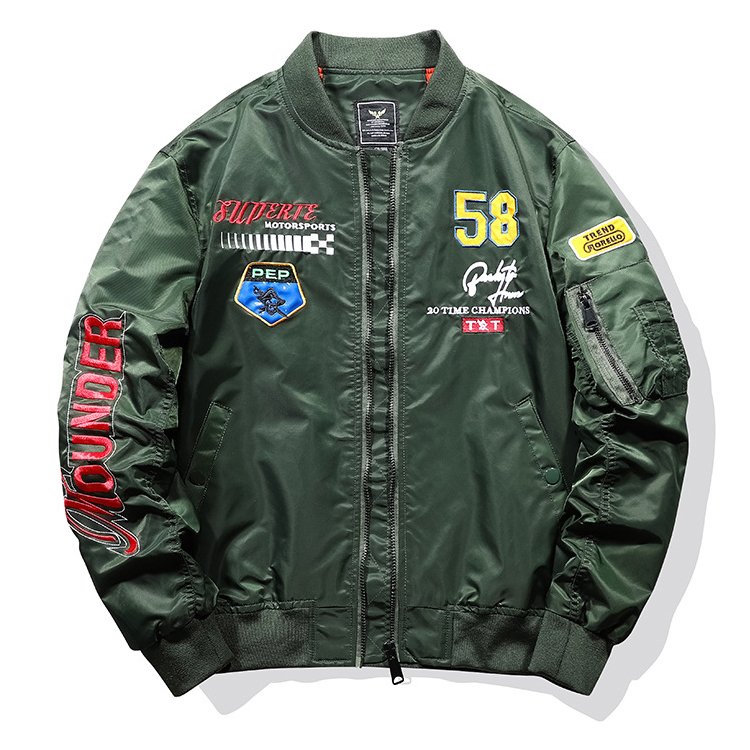 Spring Autumn wear water proof mens ma1 customized flight jacket men's jackets & coats
