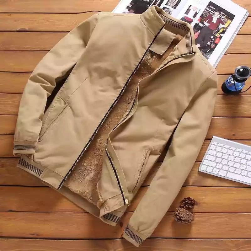 OEM customized logo design Slim Jacket Stand Collar Baseball Uniform Casual Jacket for Men Spring and Autumn Men's Jacket
