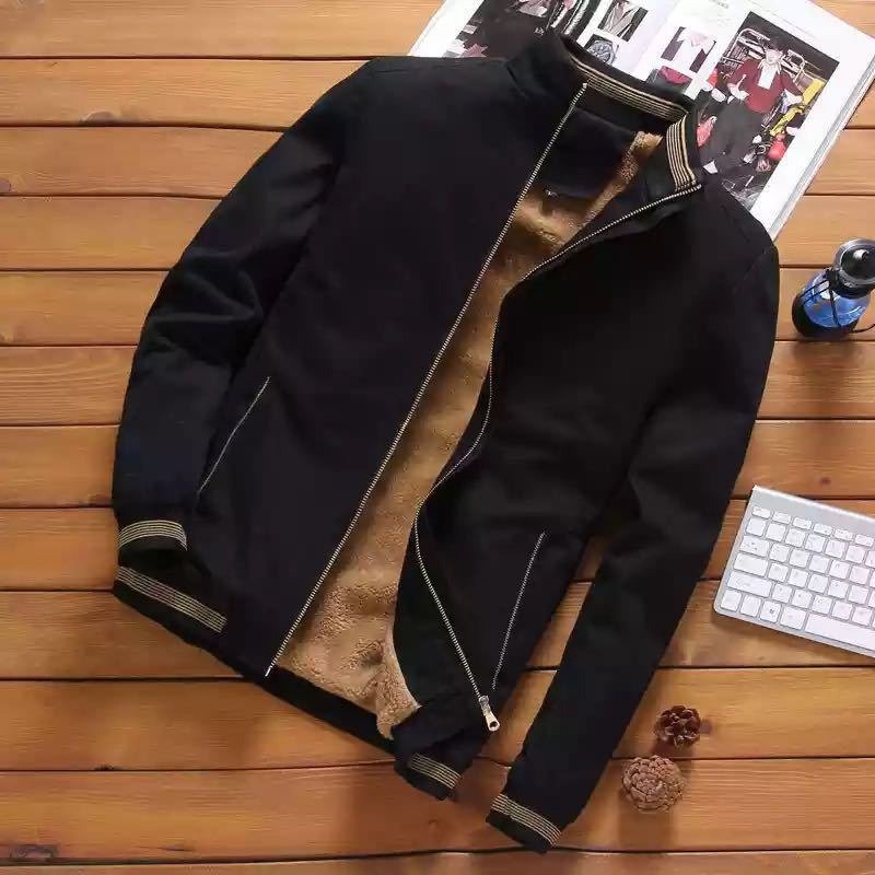 OEM customized logo design Slim Jacket Stand Collar Baseball Uniform Casual Jacket for Men Spring and Autumn Men's Jacket