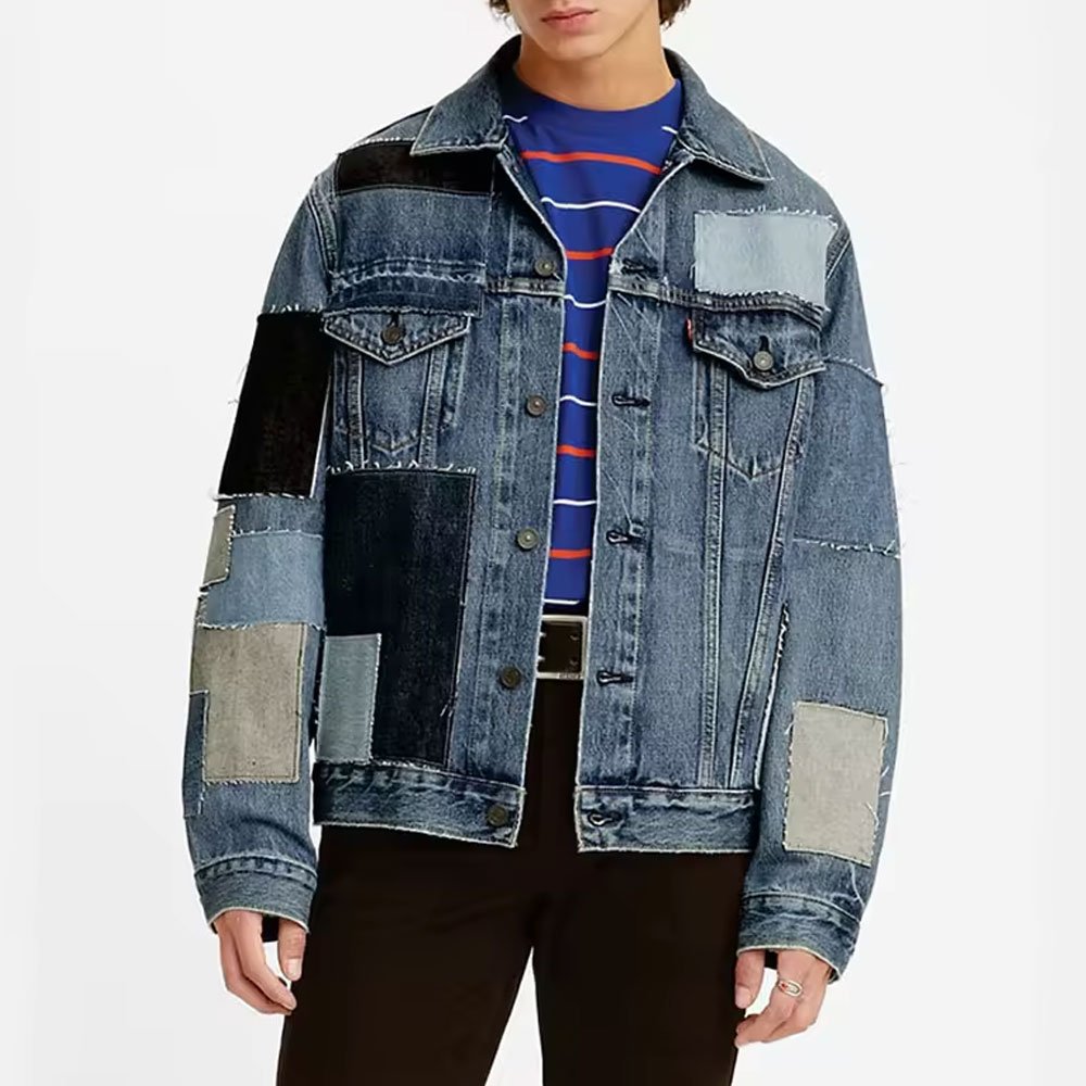 wholesale High Quality Mens Cotton jeans Jacket custom Mens denim Jacket for men