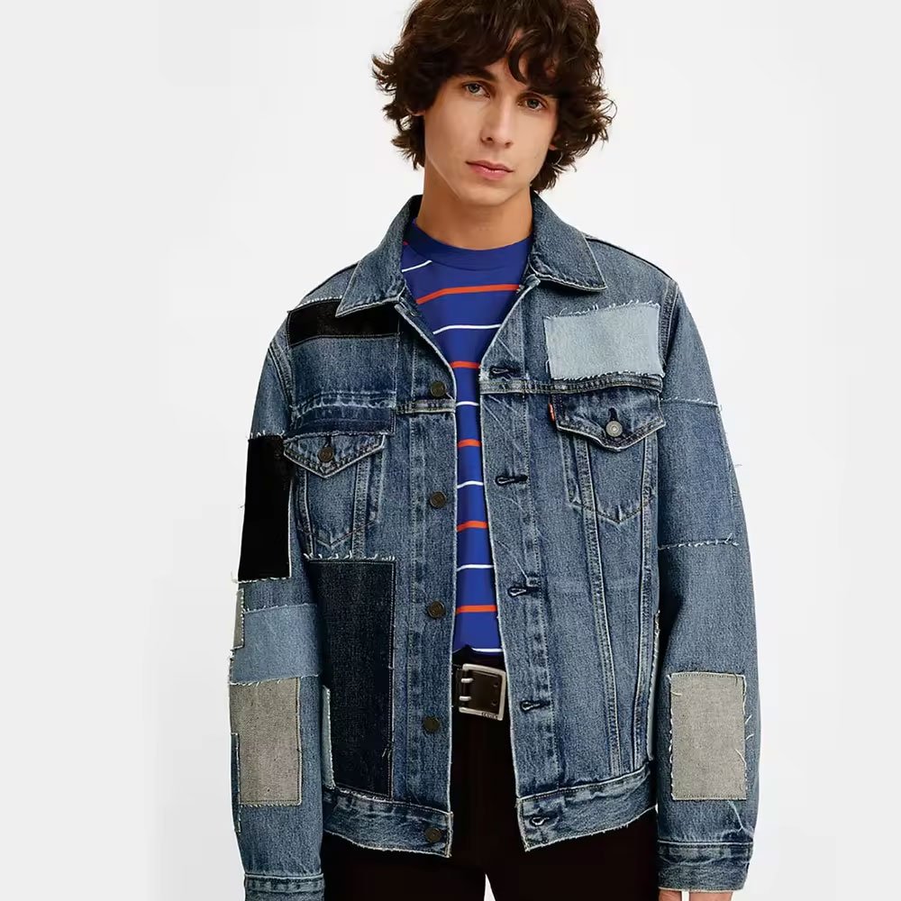 wholesale High Quality Mens Cotton jeans Jacket custom Mens denim Jacket for men